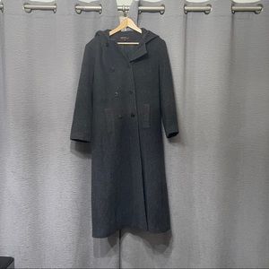 Jason Kole 💯 Wool Long Hooded Jacket Pea Coat